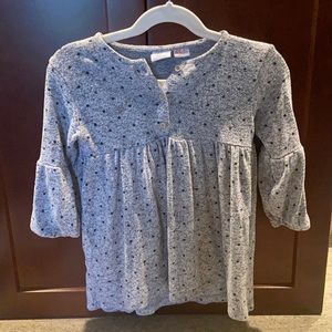 Zara Grey dress with black dots 12-18months